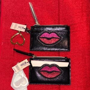 Victoria's Secret Black and Pink Key & Card Holders